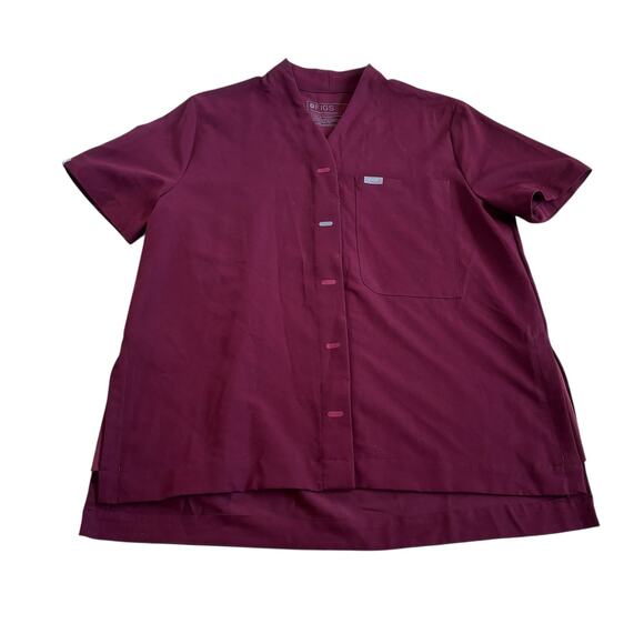 FIGS Shawl Collar Top Large - Picture 1 of 4